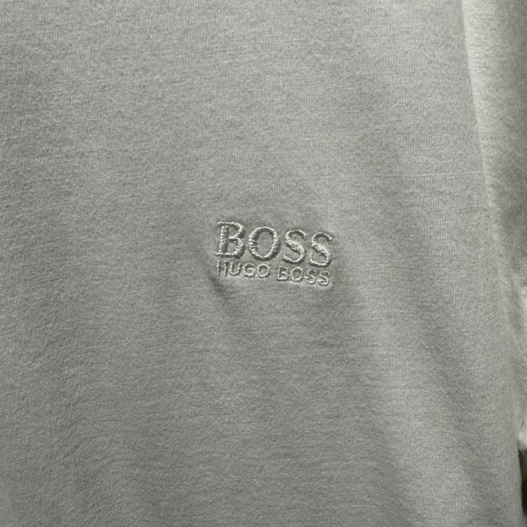 Men's BOSS White Short Sleeve T-Shirt - Size XXL - Picture 4 of 9